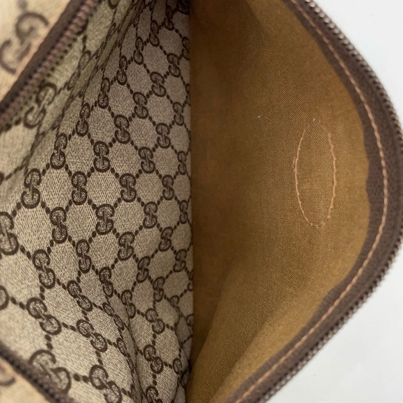 Authentic Gucci GG Supreme PVC Leather Beige Brown - Picture 9 of 9